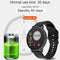 Smart Watch Waterproof Heart Rate Monitor Sports Wristwatch Golden Leather