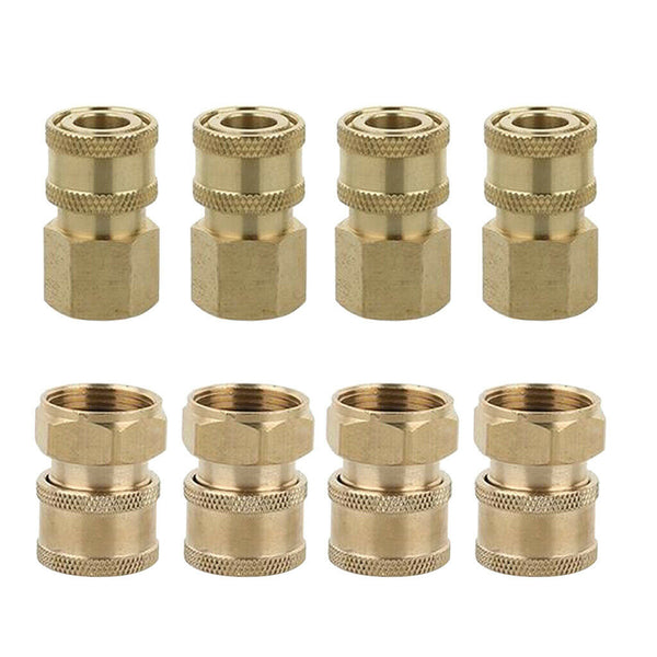8pcs Solid Fast Release Coupler Adapter No Leak Pressure