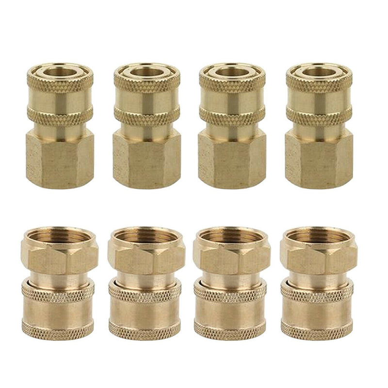 8pcs Solid Fast Release Coupler Adapter No Leak Pressure