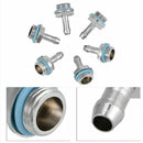 6pcs Durable Barb Connector Flexible Brass G1 4 Thread Soft Tube Water Cooling