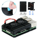 For Raspberry Pi 4B Protect Box CNC Aluminum Alloy Case Enclosure Cooling  ab Hn