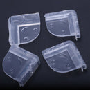 Corner protection, soft plastic, clear, 4 pieces C9S4