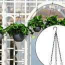 40cm Hanging Flower Plant Pot Chain Basket Planter Home K6Z0 Garden Holder D4G4