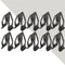 10Set Car SUV Front Console Dash Dashboard Trim Metal Retainer Universal Black