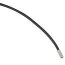 5X( 3mm Black Rubber Cord Necklace with Stainless Steel Closure - 18 Inch J2G3)