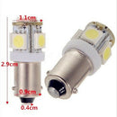 10 PCS T11 BA9S 5050 5-SMD LED White Light Bulb Car 12V Lamp T4W 3886X H6W 363
