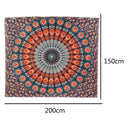 Geometric Printing Carpet Sleeping Blanket Tapestry (Mandala16 200x150cm) SN9F