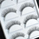 5 Pairs Women's Natural Sparse Cross Eye Lashes Extension Makeup False Eyelashes