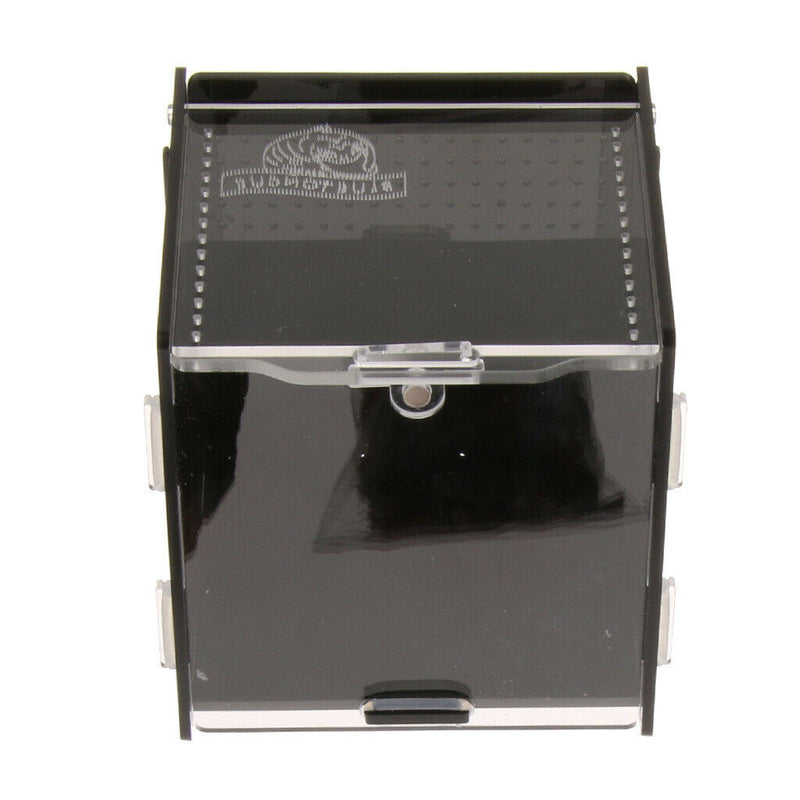Acrylic Reptiles Terrarium Container for Reptiles Amphibians Black