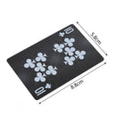 54pcs Waterproof Black Plastic Playing Cards Poker Cards Magic Playing Cards  Z