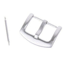 Buckle Stainless Steel clasp with Solid Spring Bar for 20mm Bracelet Watch