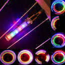 2x Red/Blue Flash LED Light Lamp Bike Car Tire Tyre Wheel Rim Valve Sealing Caps