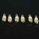 Spoon 006 6 pcs 2.5g 2.8cm Zinc alloy hard fishing bait spoon Seed bait wit