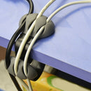 Desk Cable Clips Triple Slots Desktop Cable Organizer Wire Cord Management  G9U4