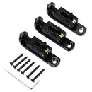 3Pcs Single Guitar Bridge for 3/4/5 String Guitar Cigar Box Banjo Parts black