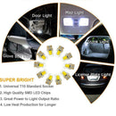 10Pcs T10 COB 4LED Instrument Light Crystal Light License Light W5W 3W Bulb A4A9