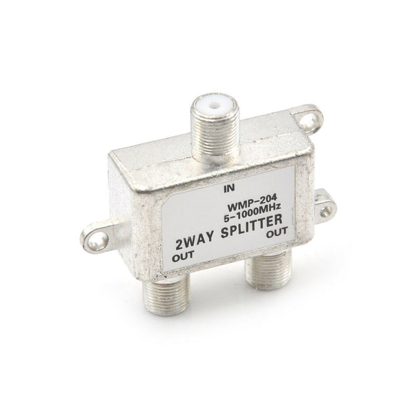 2 Way Splitter Signal Coaxial F Connector Cable TV Switch sd2