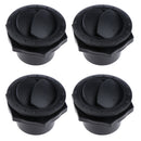 2 Pair Boat Interior Side Roof Air Exhaust Vent Ventilation Outlet Black 70x45mm