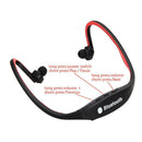 Sports Wireless Stereo Headphone Headset Earphones Earbuds (Red) A