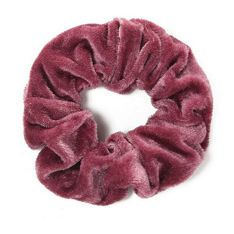 50x Womens Velvet Hair Bands Elastic Strong Hold Hair Accessories Scrunchie