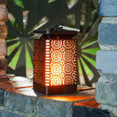 LED Solar Flame Light Outdoor Garden Landscape Decoration Clip Hanging Lantern