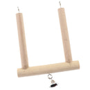 Stabilized Natural Wooden Birds Hanging Swing Cage Pendant Parrots Perch Toys