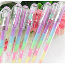 1pc 6 Colors in 1 Pen Gel Pens for Office Students Ink Pen Chalk Pen Gift Hot