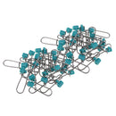 40pcs Heavy Duty Fishing Sinker Slide Slider with Stainless Steel Nice Snap