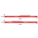 2pcs Vinyl Car Stickers Racing Long Stripe Auto Body Side Skirt Styling Decals