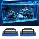2Pcs Sponge Bottom Glass Tile Magic Cleaner Bathtub Handle Brush Home Cleaning