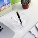 Acrylic Pen Holder 2 Pack,Clear Desktop Pencil Cup Stationery Organizer for