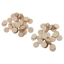 55 pcs 40/50mm Wooden Piece Round Wooden Piece Creative Decor for Xmas Party