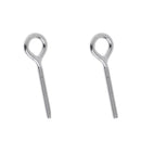 2Pcs Heavy Duty 304 Stainless Steel Eye Bolt Welded Eye Size M5, M6