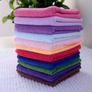10 pcs Various Color Practical Luxury Soft Fiber Cotton Face/Hand Cloth Towel ME