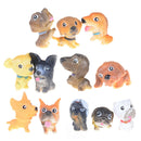 12 pcs Mini Dog Moss Micro World Bonsai Garden Ornament Landscape Decoration Hn