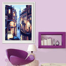 Venice DIY Paint By Number Oil Painting Canvas Frameless Picture Decoration A