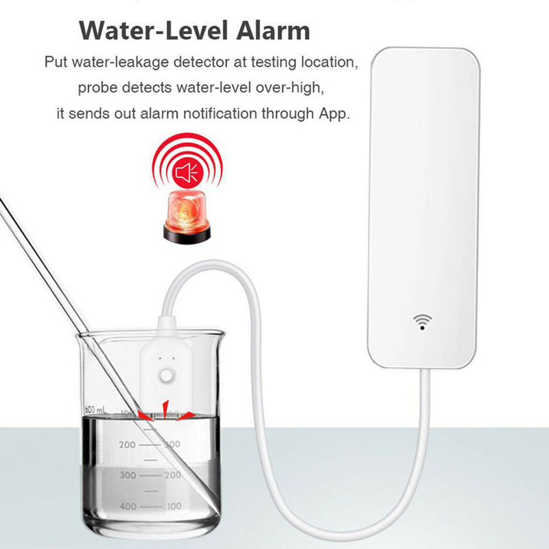 Water Alarm, Wi-Fi Water Leak Detector, Alarm and Smart App Notification Alerts,