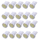 20x T10 Wedge 8SMD LED Gauge Dash Instrument Panel Interior White Light Bulb