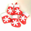 10x14cm Snowflake Christmas Stockings Socks Cutlery Holders or Tree Decorations