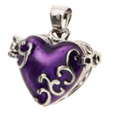 2pcs Enamel Urn Pendant Heart SHape for Human Memorial Cremation Ash Holder