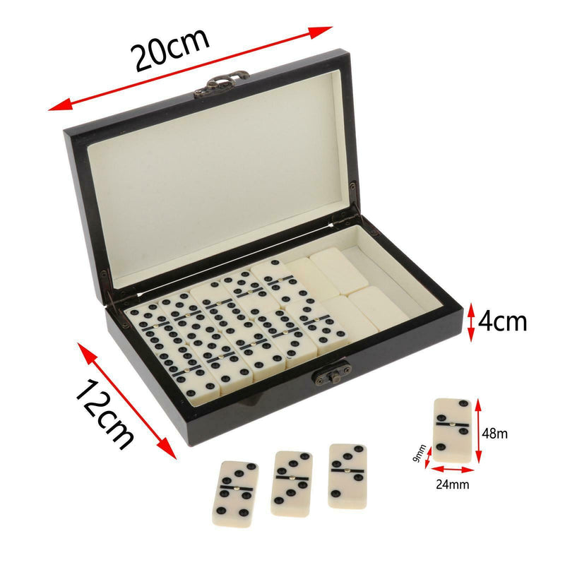 Domino Tiles Set Classic Table Game & Carry Case for Kids Adults 2-4 Players