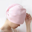 Microfiber Towel Quick Dry Hair Magic Drying Tu rban Wrap Shower Cap Bathing Hat