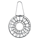 Decorative Metal Bird Feeder Donut Shaped Outdoor Hanging Feeding Garden Decor