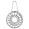 Decorative Metal Bird Feeder Donut Shaped Outdoor Hanging Feeding Garden Decor