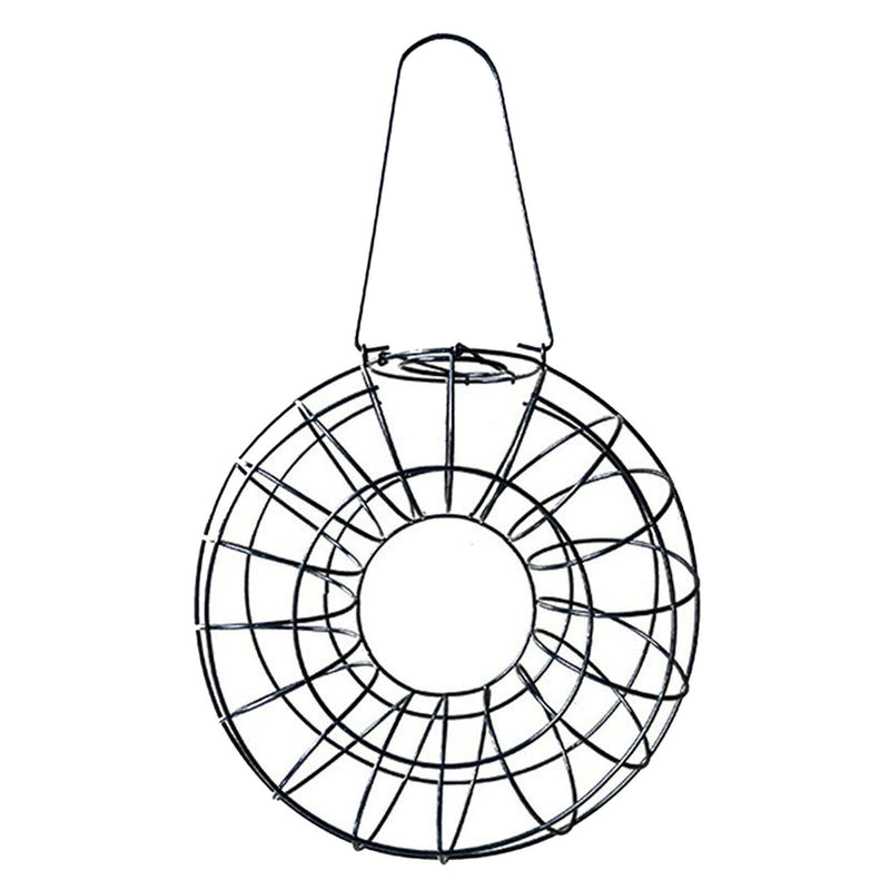 Decorative Metal Bird Feeder Donut Shaped Outdoor Hanging Feeding Garden Decor
