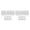 10x Double Box Turtle Basin Reptile Feeder Box Insect Food Water Container