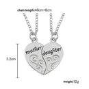 Mother Daughter Forever 2 Part Love Break Heart Pendent Friendship Necklace Y3L5
