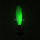 3.7in Squid Jig Hook Glow Lure Hard Plastic Body 2 Razor Hook Fishing Tackle