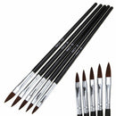 5pcs Kolinsky Sable Brushes Acrylic Nail Brush Professional Nail Art Tool DIY ##