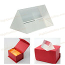 Clear Optical Glass Triangular Refract Prism Physics Teaching Light  mdff